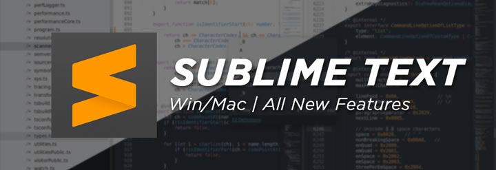 Sublime Text 4 Build 4126 (Win/Mac)